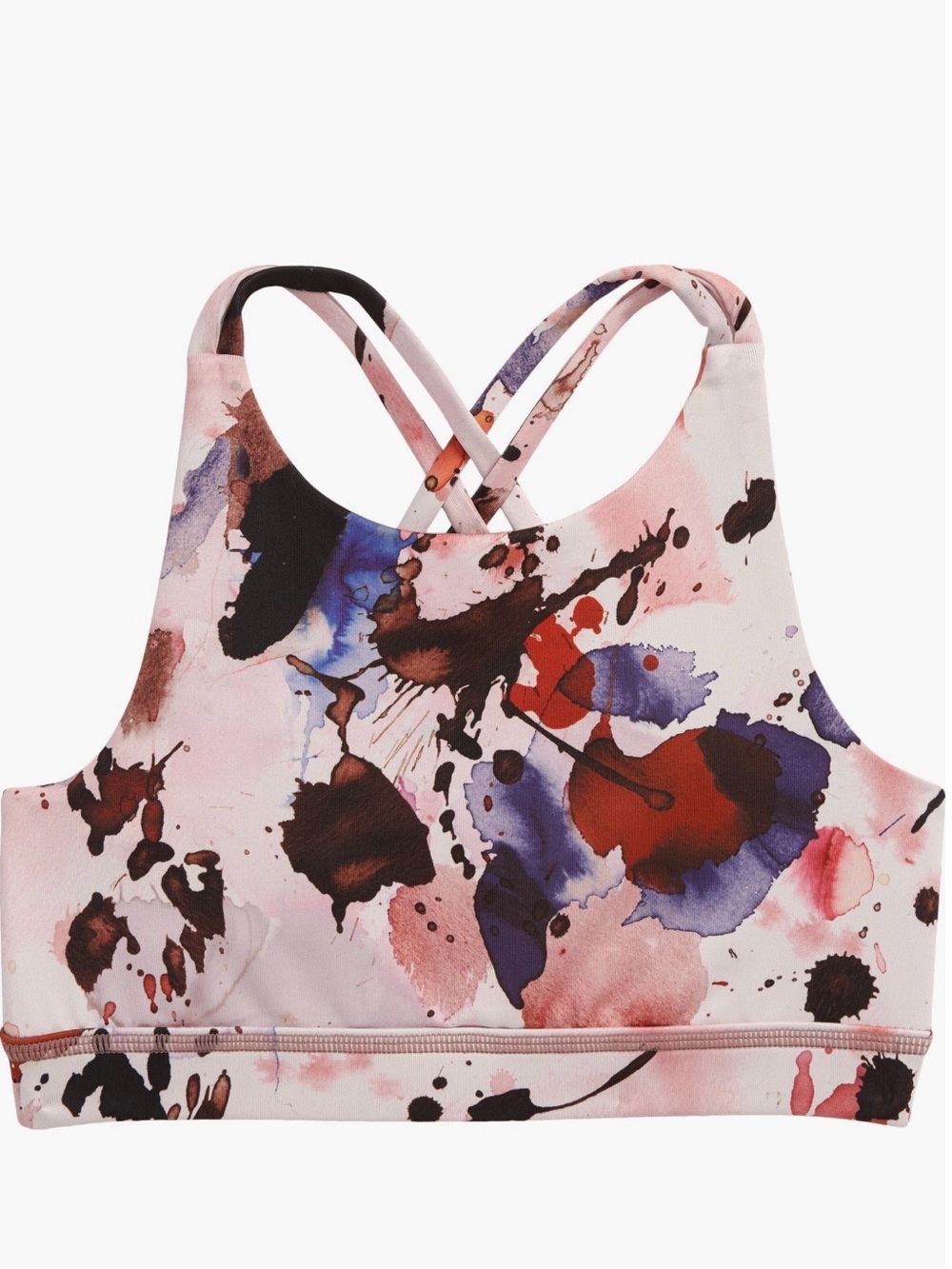 Zella Girl Live In Reversible Strappy Sports Bra XS 5/6 Pink Purple